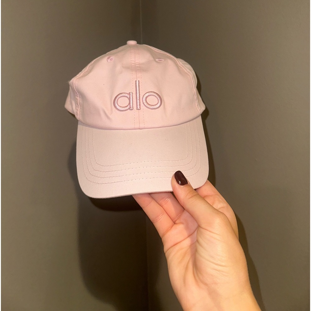 Light pink ALO yoga hat